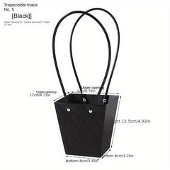 Embossed Flower Bag 3D Design Tote for Retail Supermarket
