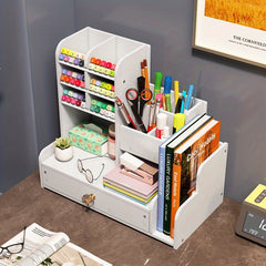 Pen Holder Drawer Office Supplies Stationery Box Storage Rack