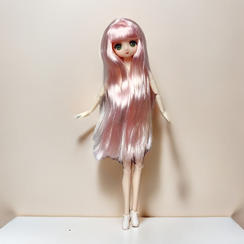 81 inch Cartoon 3D Face Dolls with Flexible Joints Vibrant Flat Body Girls