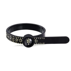 Plastic Ring Sizer Finger Gauge Tester Magnified Glass Jewellery Measure Tool