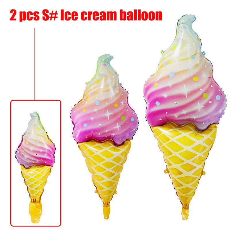 Ice Cream Balloon Toys in 3 Sizes for Party Wedding Birthday Celebration