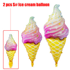 Ice Cream Balloon Toys in 3 Sizes for Party Wedding Birthday Celebration