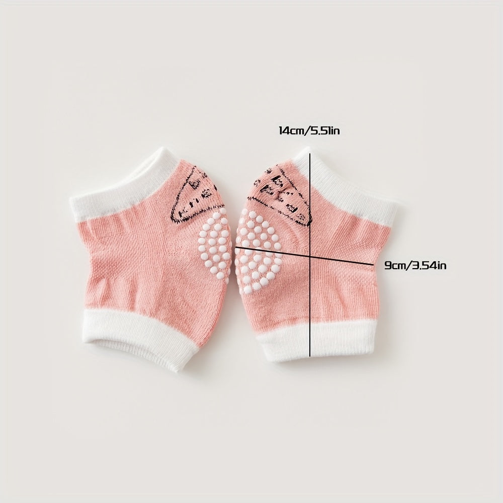 2 Pairs Baby Mesh Knee Pads Crawling Socks 1-3 Years Unisex