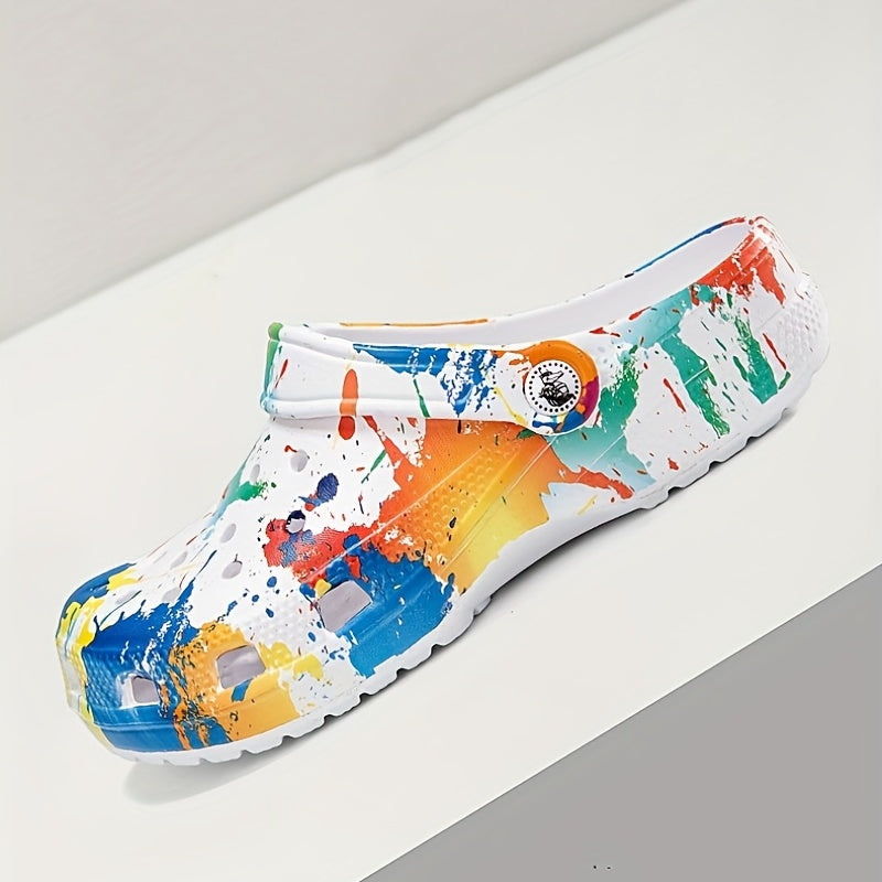 Women's Tie Dye Clogs Soft Sole Garden Shoes