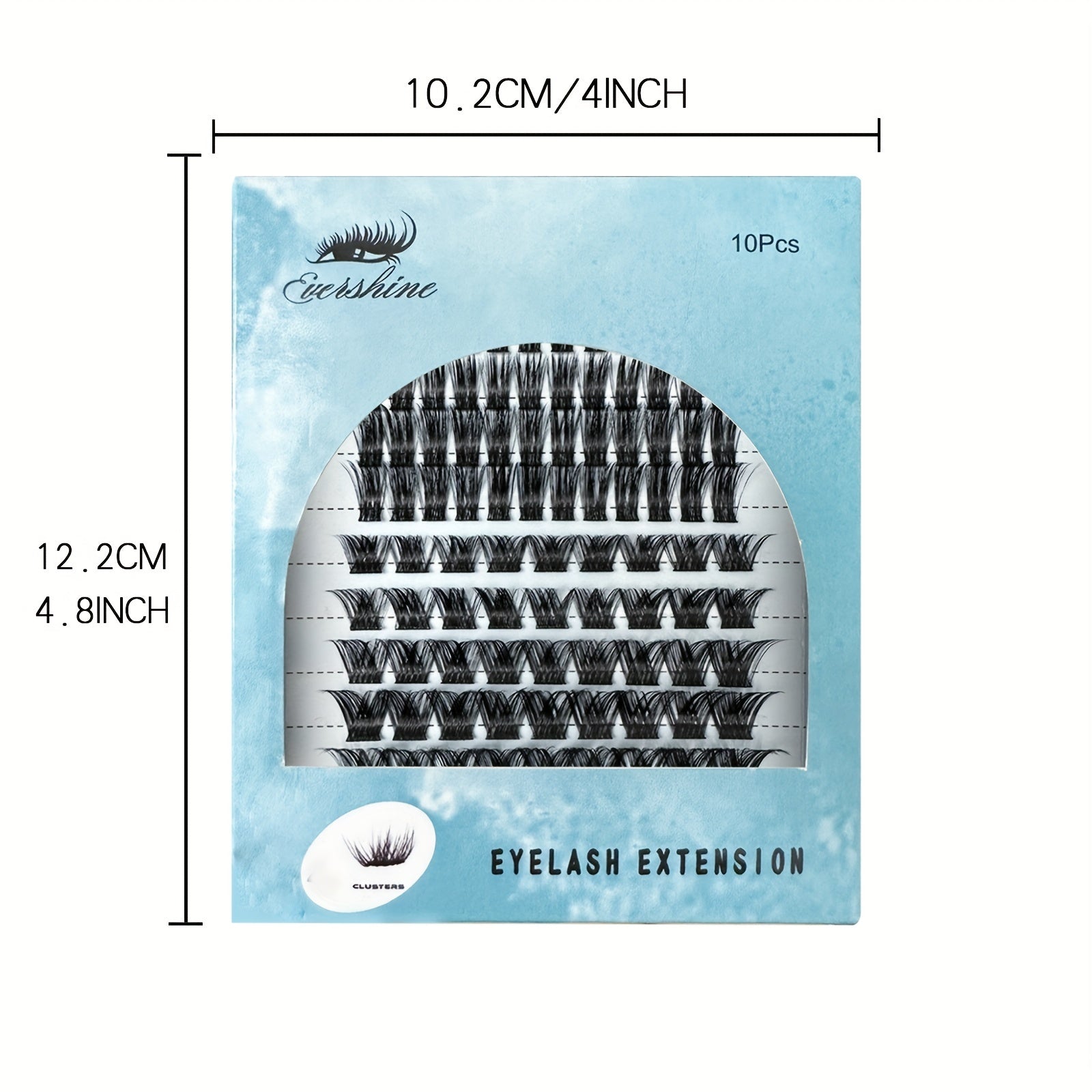 DIY Mixed Length Natural Cluster Lashes Extension False Eyelashes