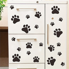 Paw Print Sticker Dog Paw Print Label Room Decal Home Wall Sticker DIY