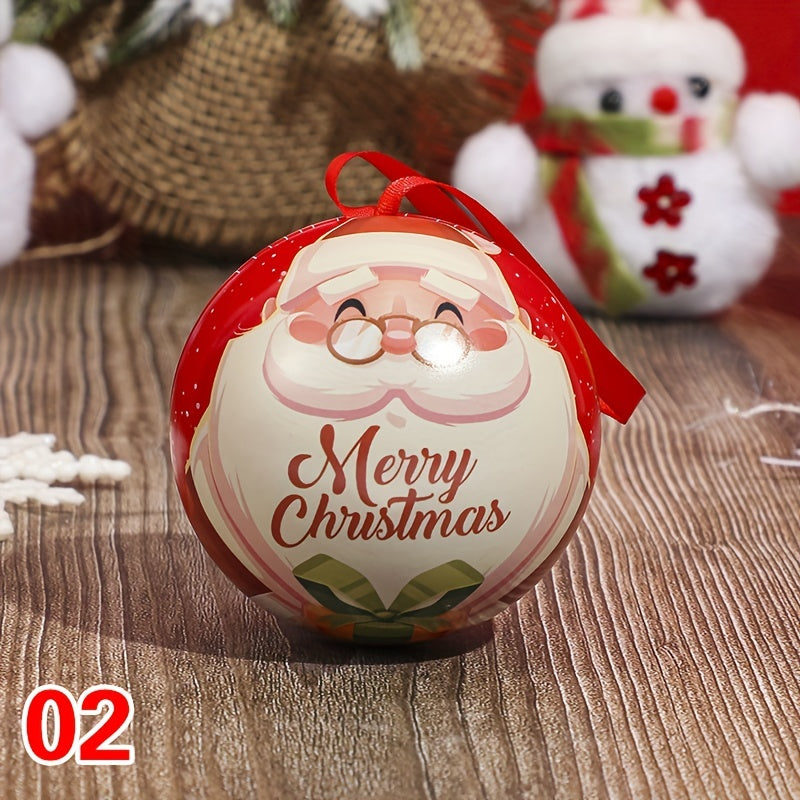 Christmas Candy Box Kindergarten Elf Ball Cartoon Round Small Candy Box