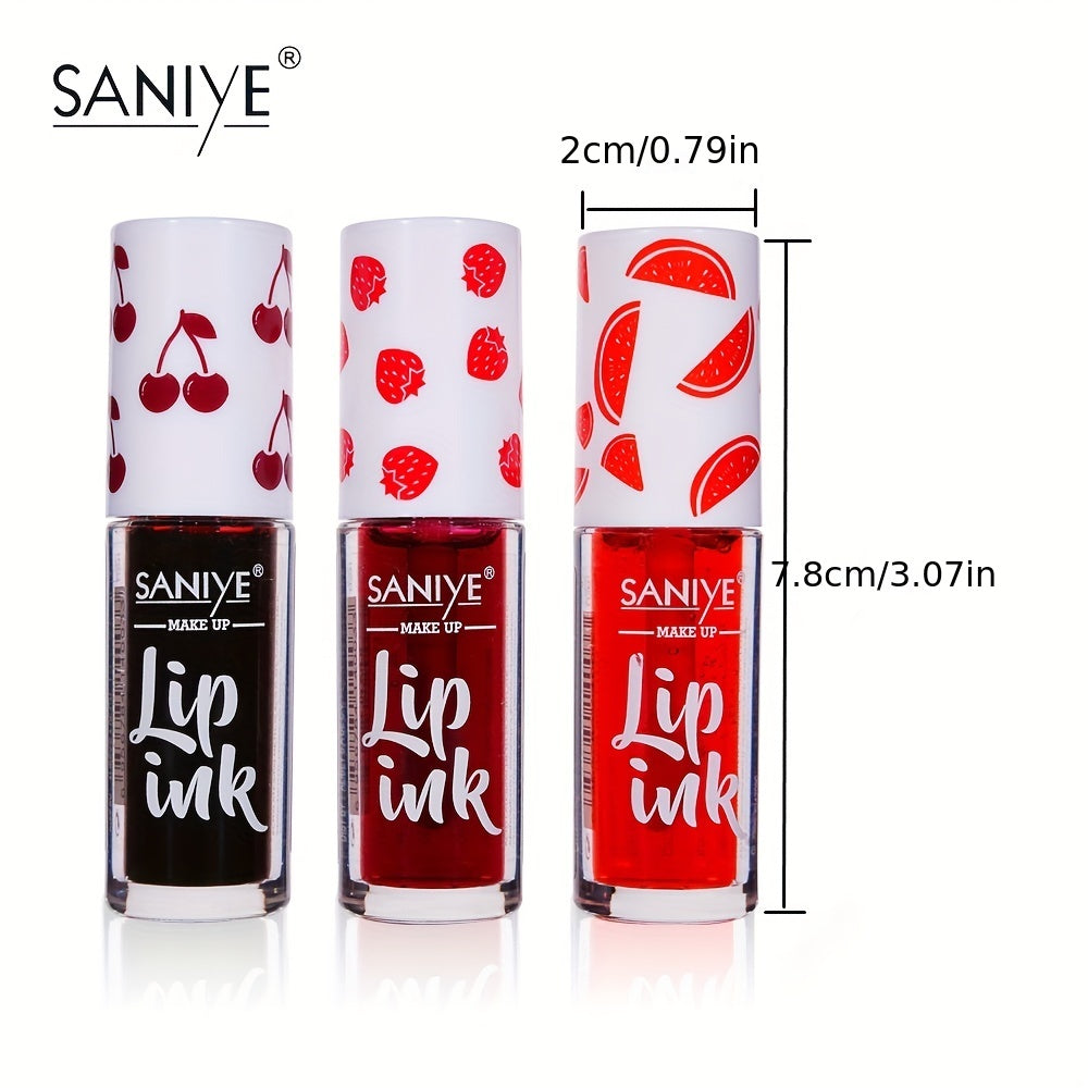 SANIYE Cherry Lipstick Matte Lip Tint Waterproof Long Lasting