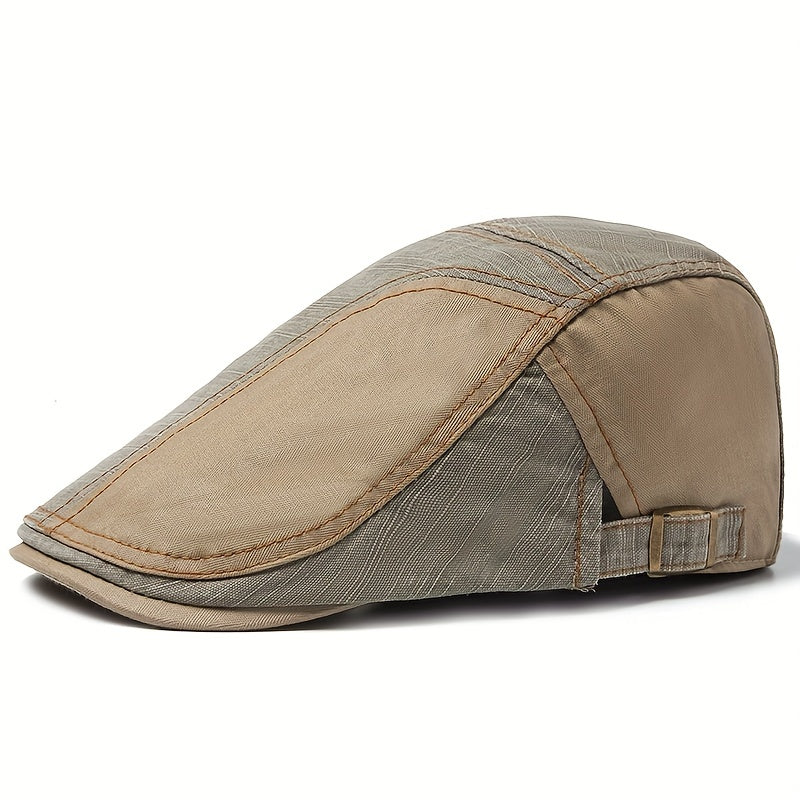 Newsboy Cap Summer Beret Vintage Visor Flat Caps Patchwork Fabric