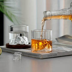Creative Glass Whiskey Wine Cup 300ml Outdoor Travel Water Cup