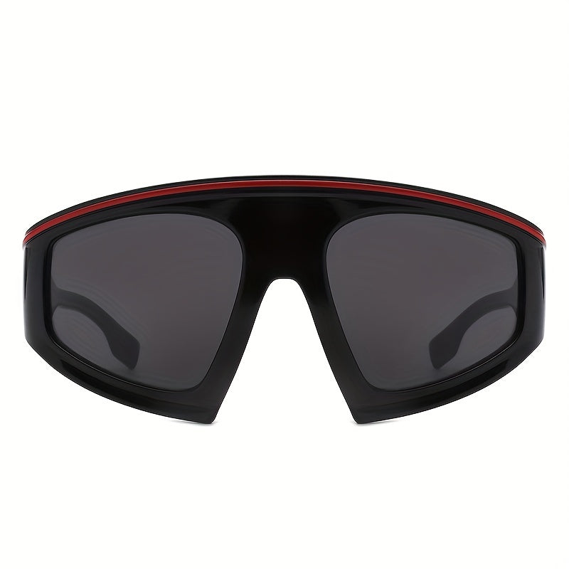 MegaRacer Retro Shield Oversized Sunglasses