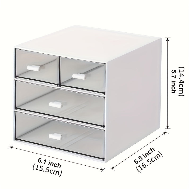 Desk Organizer With Drawer Desk Storage Box With 4 Drawers