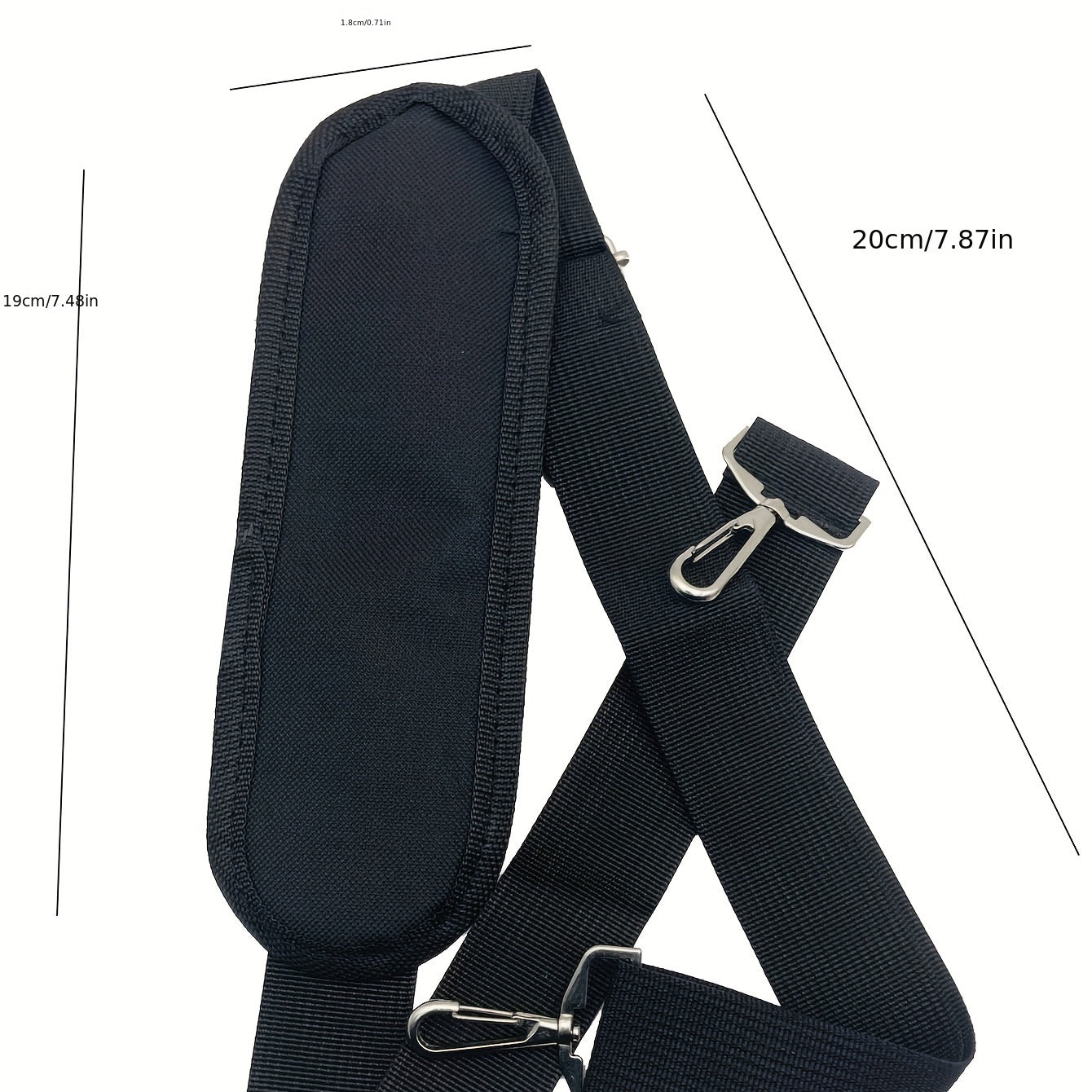Wide Bag Strap Adjustable Replacement Laptop Bag Strap Solid Travel Accessories