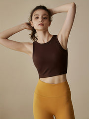 Padded Sleeveless Workout Tank Top for Women