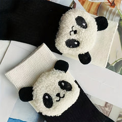 Panda Pattern Sports Socks Cartoon Panda Design
