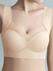 2pcs Mesh Wireless Push Up Intimates Bras Women's Lingerie