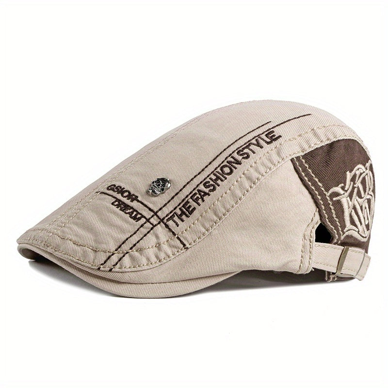 Adjustable Retro Newsboy Cap for Men Women