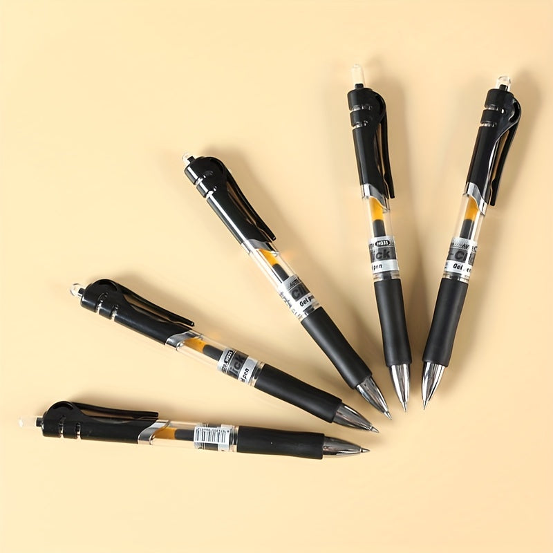 12pcs 0.5mm Bullet Gel Pen for Office School Supplies Smooth Writing