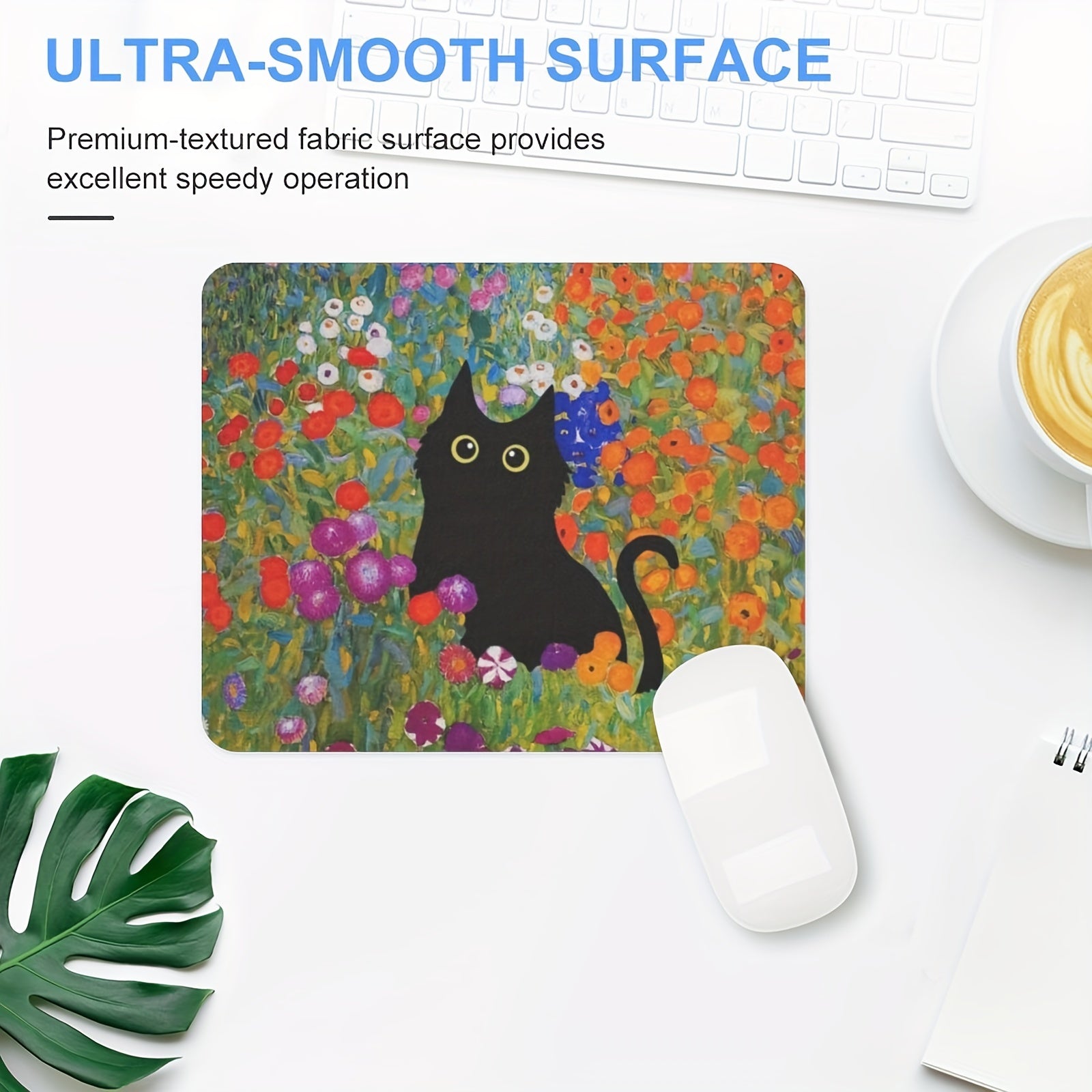 Non Slip Rubber Mousepad Mat - Perfect For Office