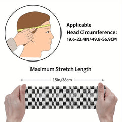 Signature Check Plaid Breathable Headband for Sport & Casual Outfits