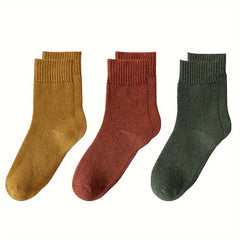 5 Pairs Thick Knit Socks for Women
