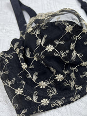 Floral Embroidery Push Up Bra Full Coverage Women's Lingerie