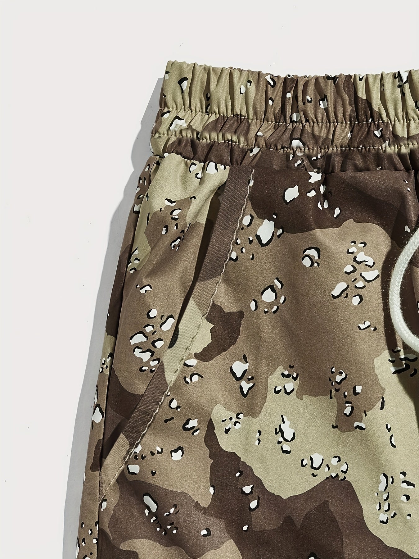 Men's Camo Shorts for Cycling Fitness Outdoor Activities