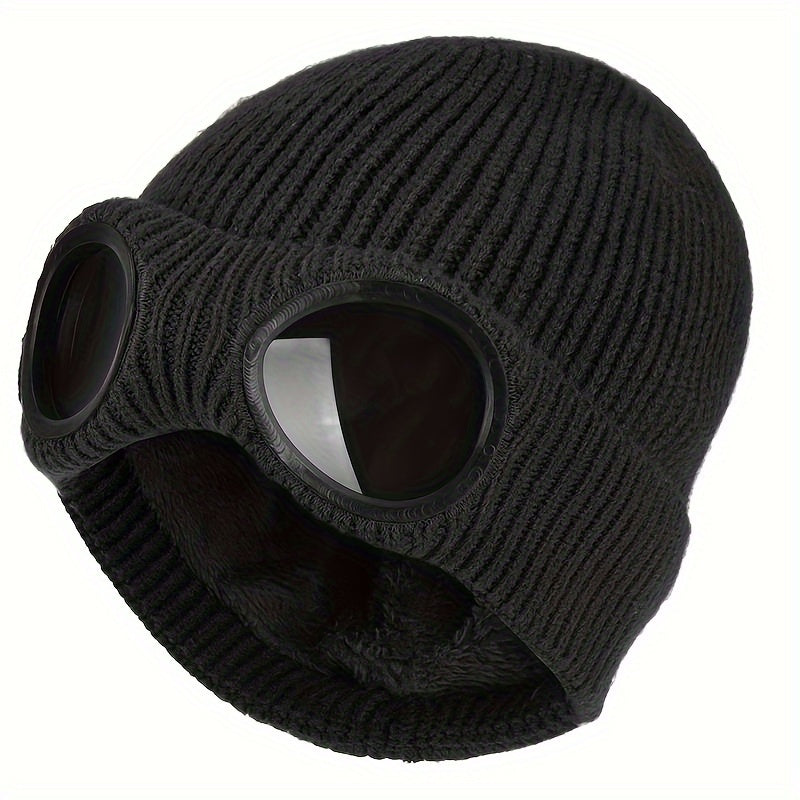 Windproof Warm Knitted Ski Hat Autumn Winter Outdoor Cap