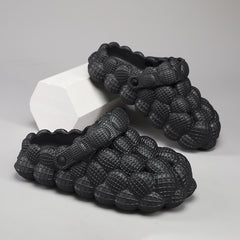 Men's Massage Bubble Slides Non-Slip Spa Slippers