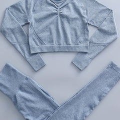 Women's Yoga Set with Butt Lift Leggings and Top