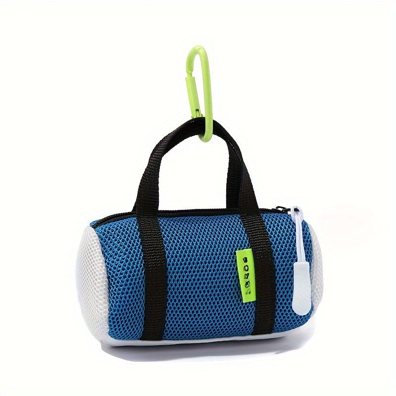 Mini Headphone Storage Bag with Keychains for Hiking Running Gym