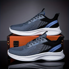 Men's Weave Knit Casual Shoes Lightweight Non Slip Sneaker