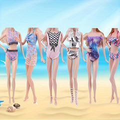 8pcs Doll Swimsuit Set Mermaid Skirts Surfboard Swim for 11.5in Dolls
