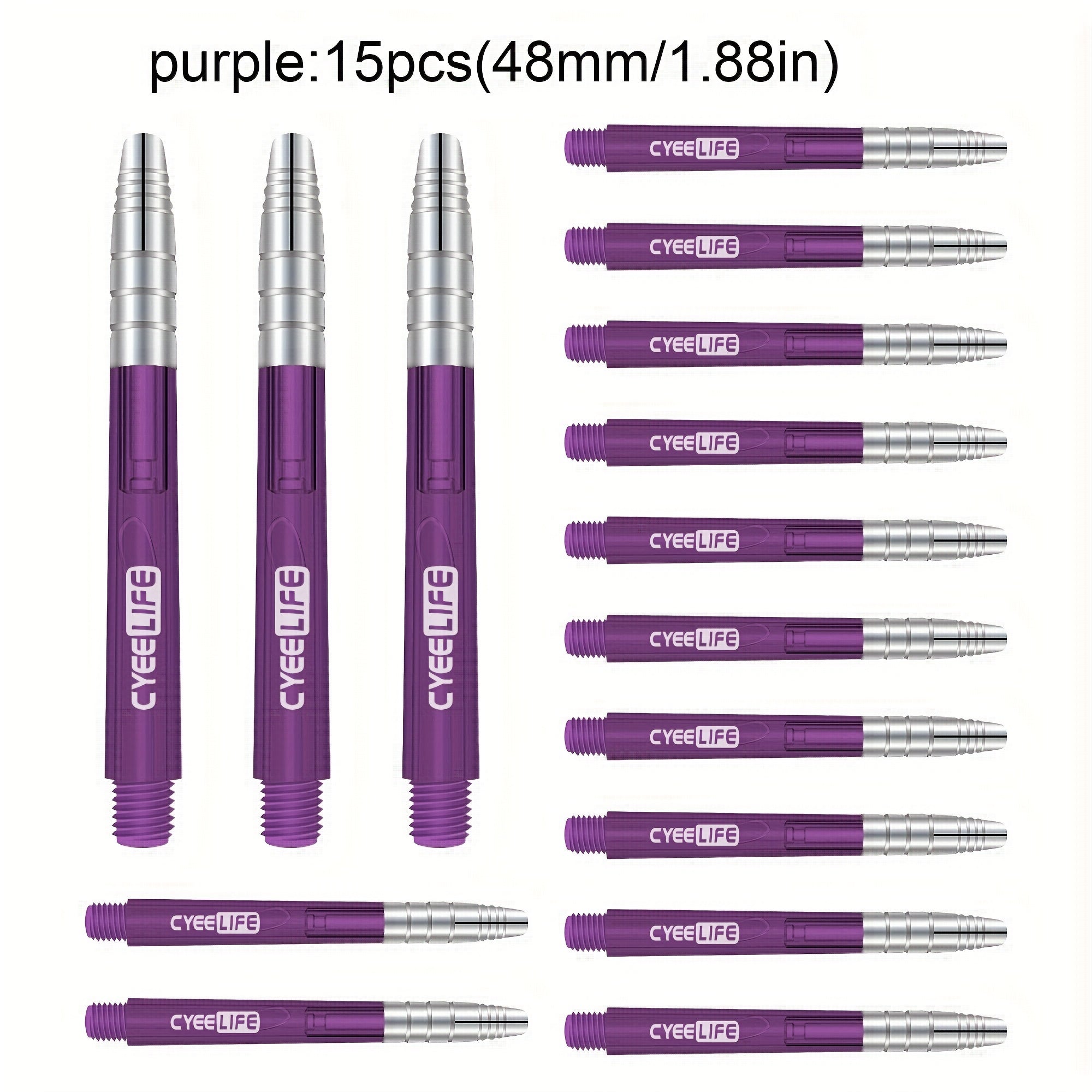 48mm Colorful PC Rod Aluminum Head Dart Rod Dart Accessories