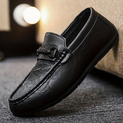 Men's Moc Toe Loafer Shoes Non-Slip Slip On Driving Shoes