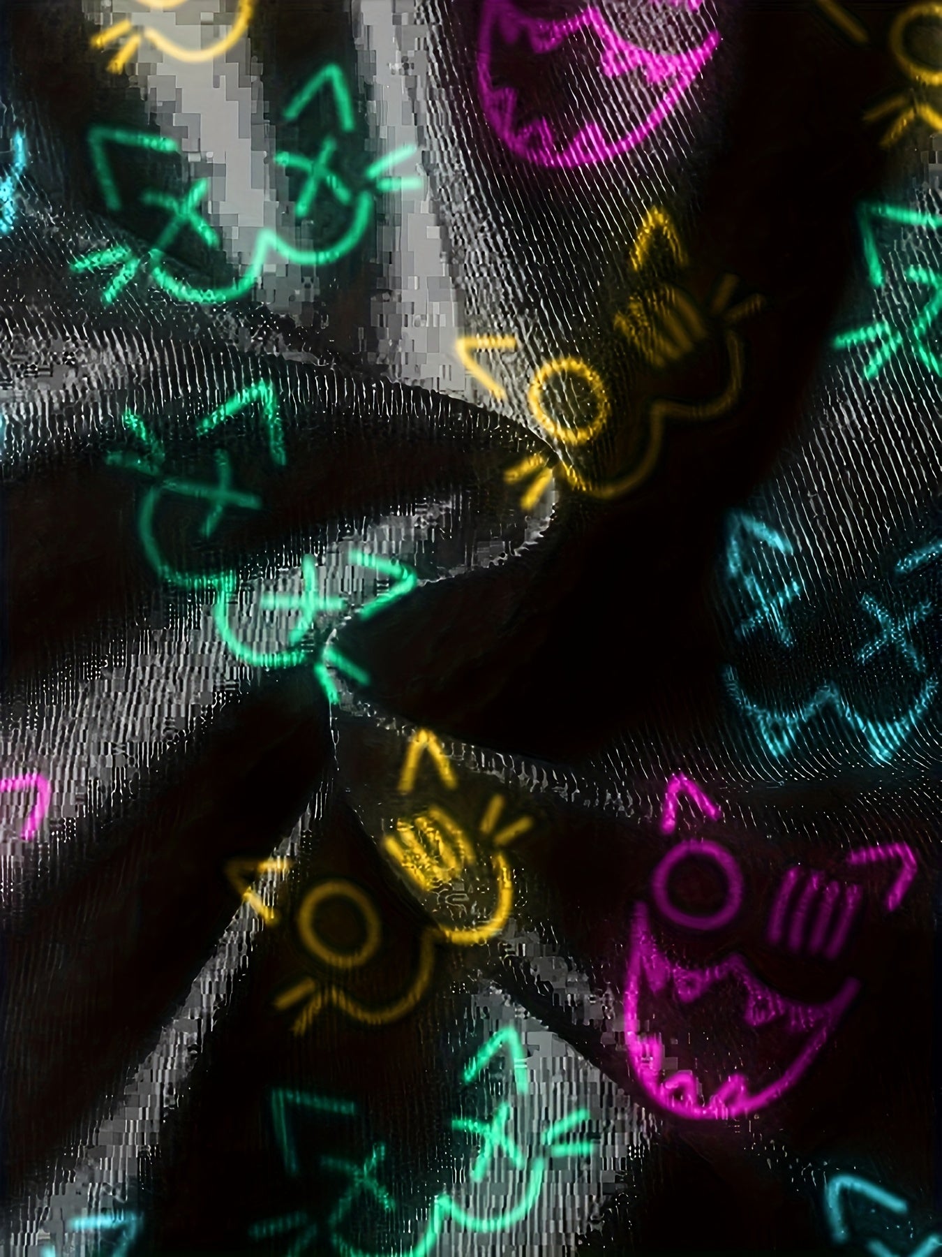 Cyberpunk Cat Print Boys Cartoon T Shirt - Kids Summer Clothes