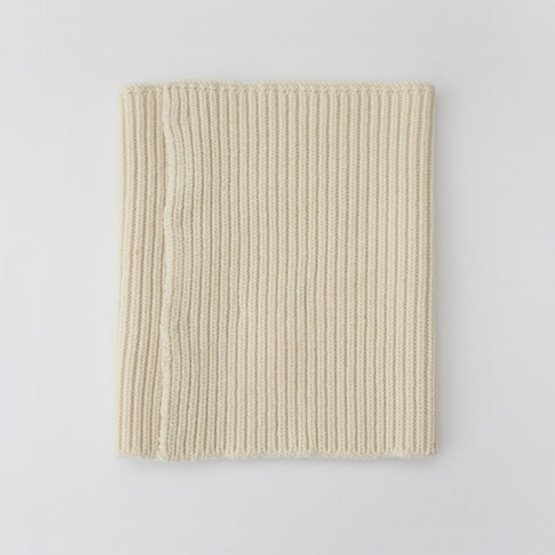 Men's High Neck Knit Scarf Shawl Open Front Warm Winter Accessory