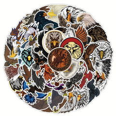 Eagle Graffiti Stickers 50pcs Waterproof Stationery Label Stickers