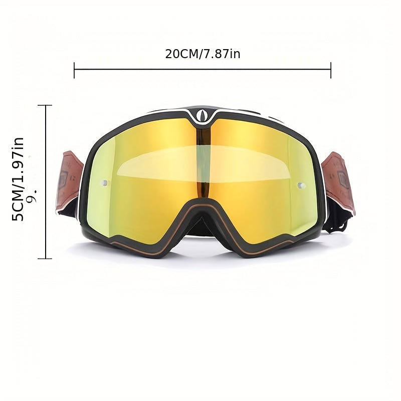 Men's Retro Goggles Motorcycle Off road Riding Goggles