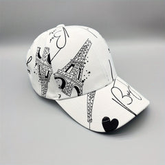 Men's Baseball Cap Love Paris Iron Tower Vacation Peaked Cap