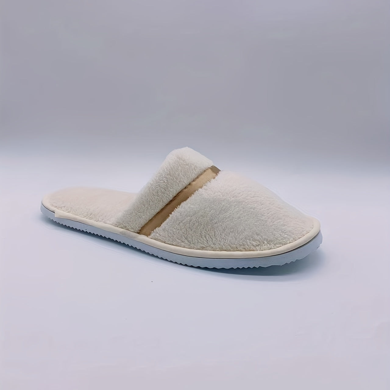 Men's Plush Disposable Spa Slippers Eco friendly Non Slip Home House Shoes