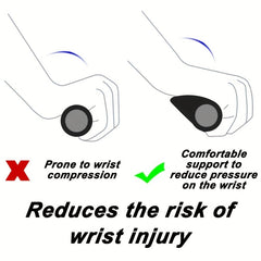 2PCS Bike Handlebar Cover Anti-slip Shockproof Ergonomic Rubber Ball Grip