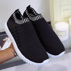 Women's Slip On Sock Sneakers Anti-skid Low Top Sports Shoes