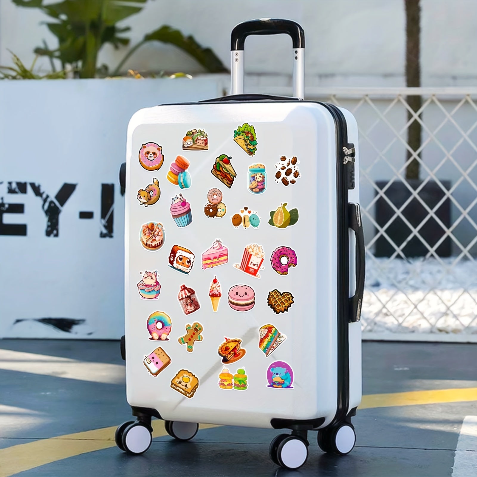 50pcs Food Stickers Vinyl Waterproof Stickers For Laptop Computer Phone Case