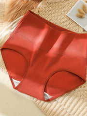 4pcs Solid Briefs Comfy Stretchy Panties Women's Lingerie