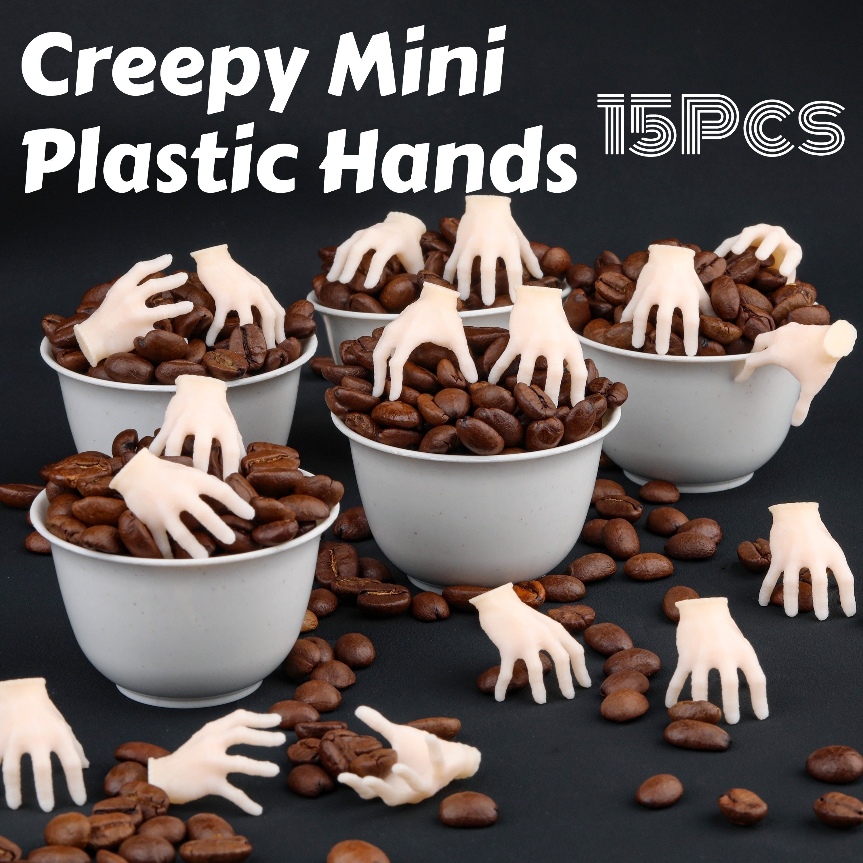 Creepy Mini 15pcs TRPDICES Plastic Hands for Halloween & Birthday Party Decor
