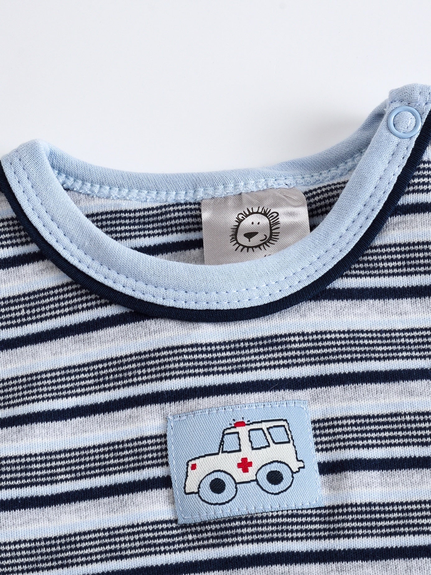 Baby Boy's Striped Romper Long Sleeve Sports Romper