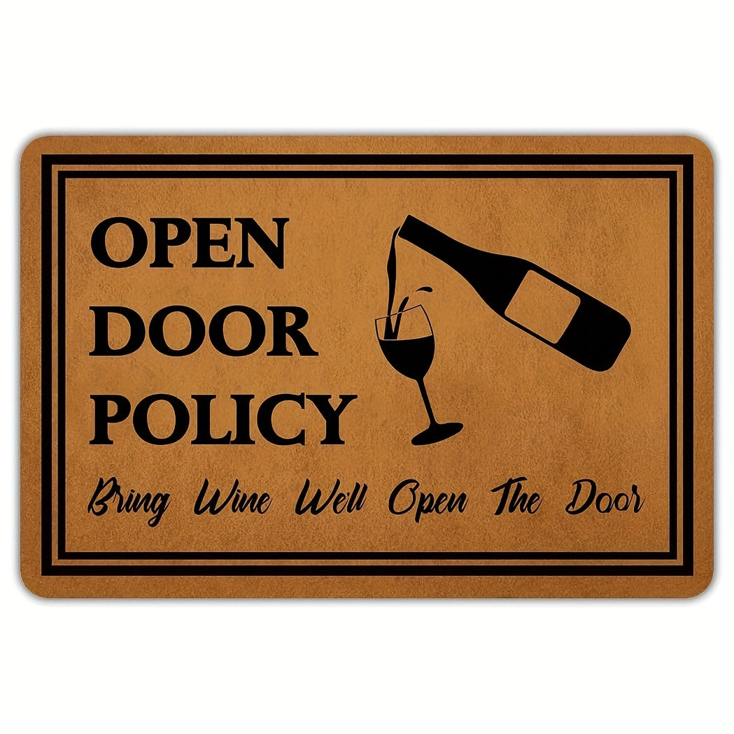 Funny Welcome Doormat Low Pile Indoor Outdoor Non Slip Mat