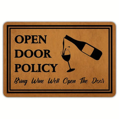 Funny Welcome Doormat Low Pile Indoor Outdoor Non Slip Mat