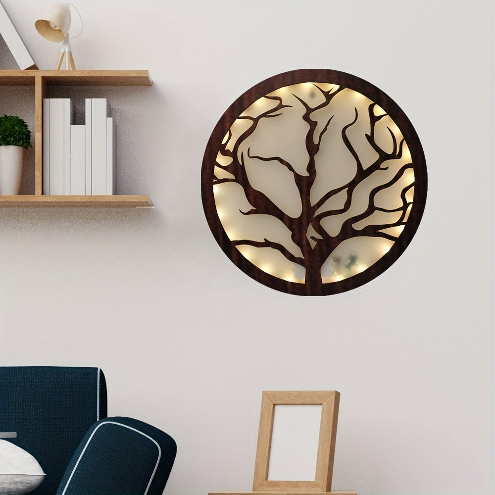 Retro Wooden LED Light Decoration Board